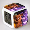 Fnaf Многофункциональный Медведь 7 цветов Цифровой Будильник Светодиодные Часы Будильник Куб