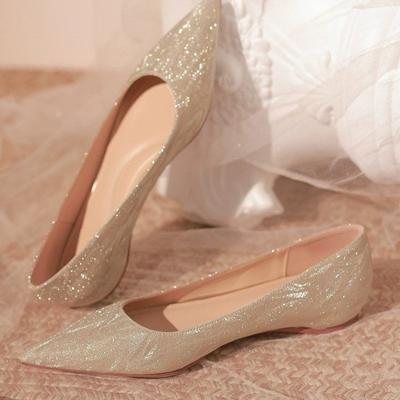 Мода 2024Женские однотонные туфли на плоской подошве Повседневная мода Дышащая нескользящая резиновая подошва Острый нескользящий удобный весна и осень