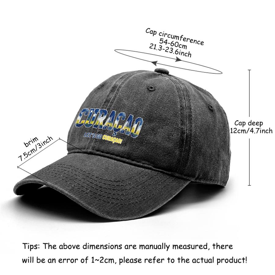 Бейсболка Snapback с принтом флага "Кюрасао" "Вперед, Кюрасао", Регулируемая Бейсбольная Кепка Ретро Спортивная Винтажная Повседневная Кепка-Папа