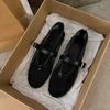 Fashion Summer, Wear Round Toe, Straight Buckles, Casual and Comfortable, Women's Flats, Cut-out Mary Jane Single Shoes,fishnet Shoes
