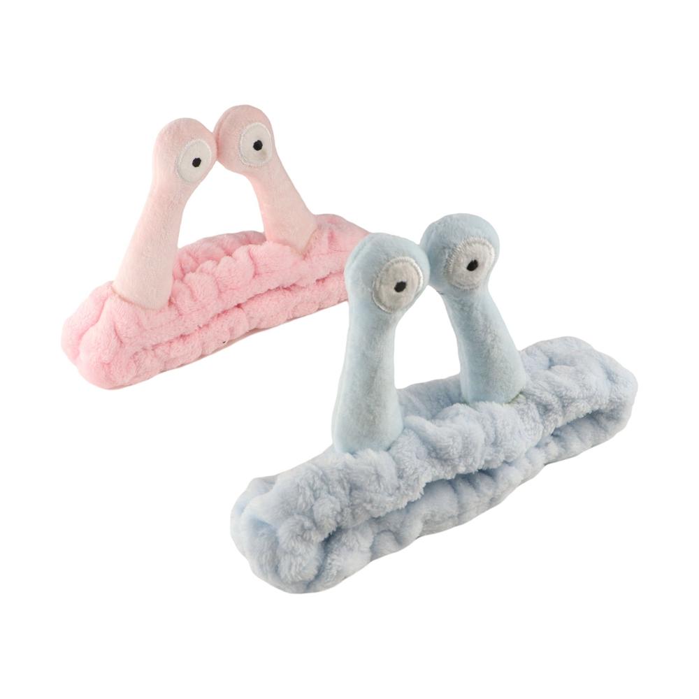 Пушистая улитка повязка на голову мультяшный обруч для волос милый плюшевый ободок для волос макияж