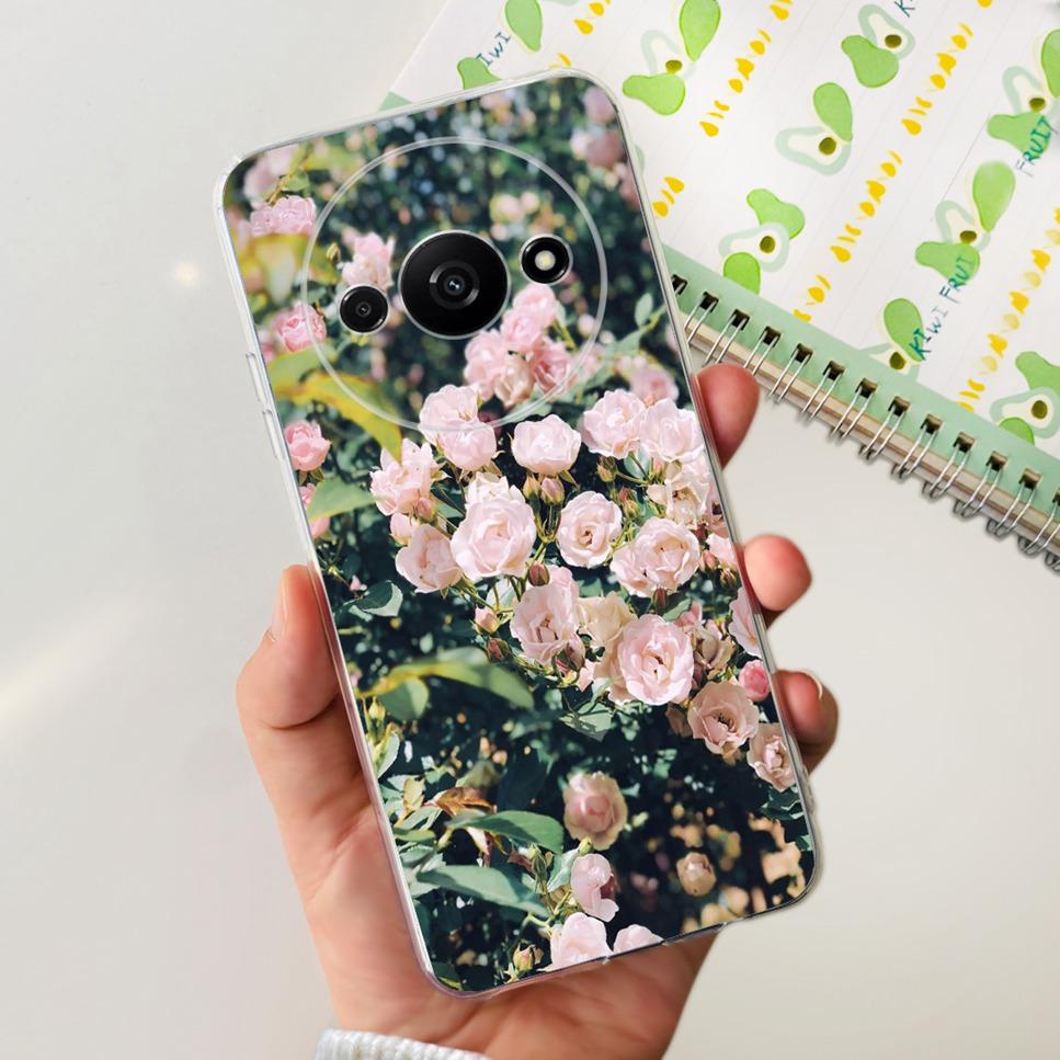 Для Xiaomi Redmi A3 4G Чехол Модная Девочка Мультяшный Принт Мягкий Силиконовый Задний Чехол Для Redmi A3 6.71" Ударопрочный Чехол для Телефона Funda