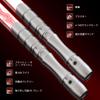 YDDSABER Lightsaber LED Blade Metal Hilt Force FX Lightsaber Sound Effect Sensor Equipped with Rechargeable Light Up Sword (Silver Hilt Red Blade)
