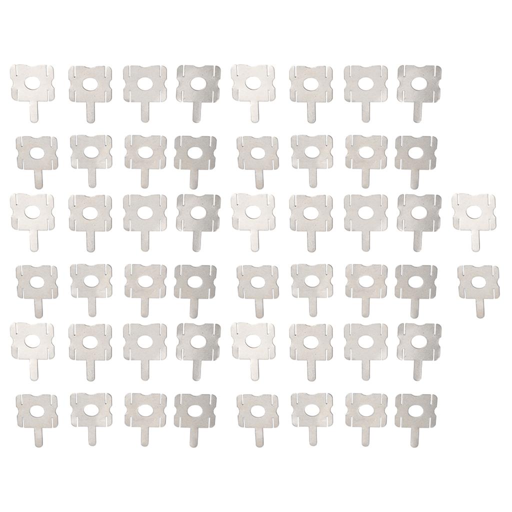 50Pcs 4S Lithium Battery Pack Replace Spot Welding Nickel Plate Plating Nickle Sheet U-shaped Strap Sheets Welding Soldering