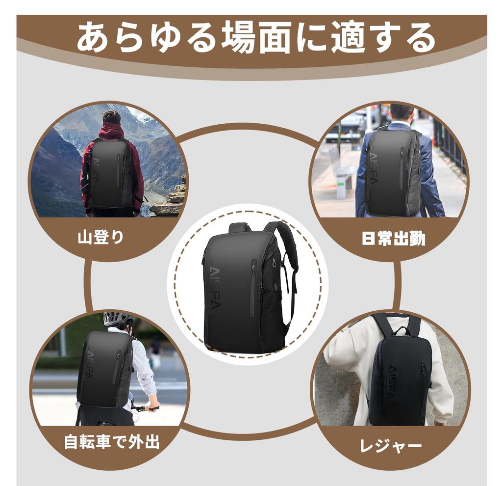 Большой спортивный рюкзак для предотвращения стихийных бедствий 17 ПК для бизнеса, ноутбук, большой, 30 л, с зарядкой через USB, для горной школы, формата А4, [AISFA] мужской рюкзак, вместимость,