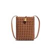 Niche High-end Fashion Women's Bags, Hand-woven Hollowed-out Bags, Mobile Phone Bags, Single-shoulder Crossbody Small Square Bags
