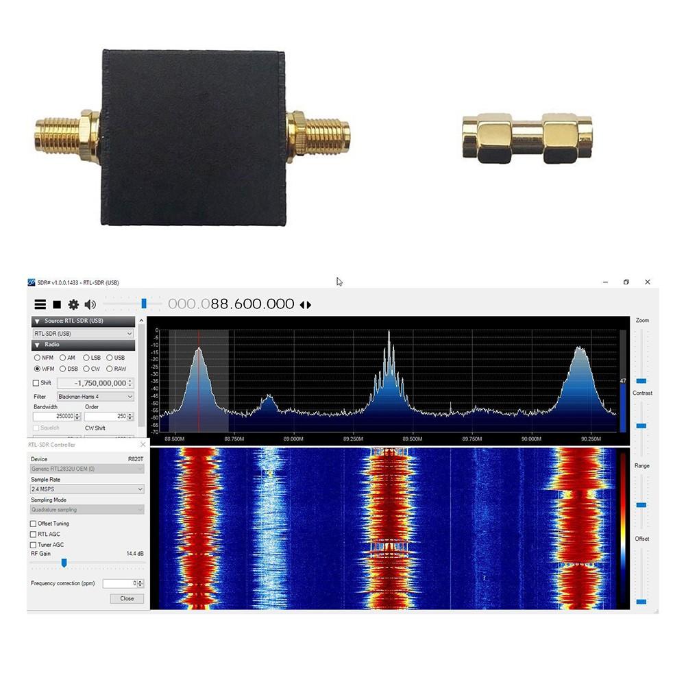 Полосовой режекторный фильтр 88-108 МГц Радиоаксессуар Связь FM-передача