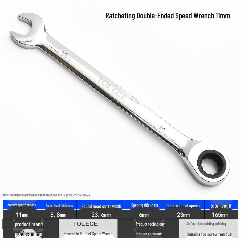 Реверсивный гаечный ключ с открытым зевом QuickTorx