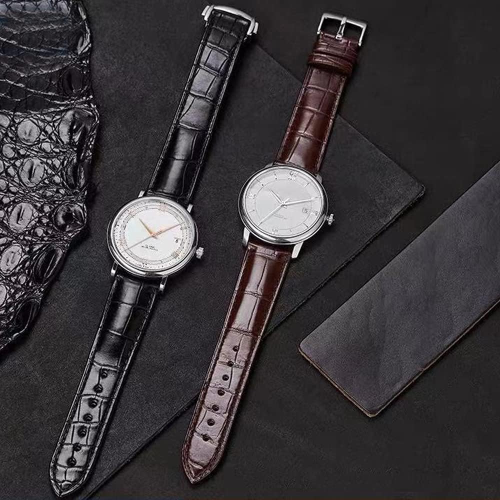 [Nywing] Ремешок для часов Omega Ремешок Omega 19 мм 20 мм 21 мм 22 мм D-застежка Натуральная кожа Аллигатор Patt...
