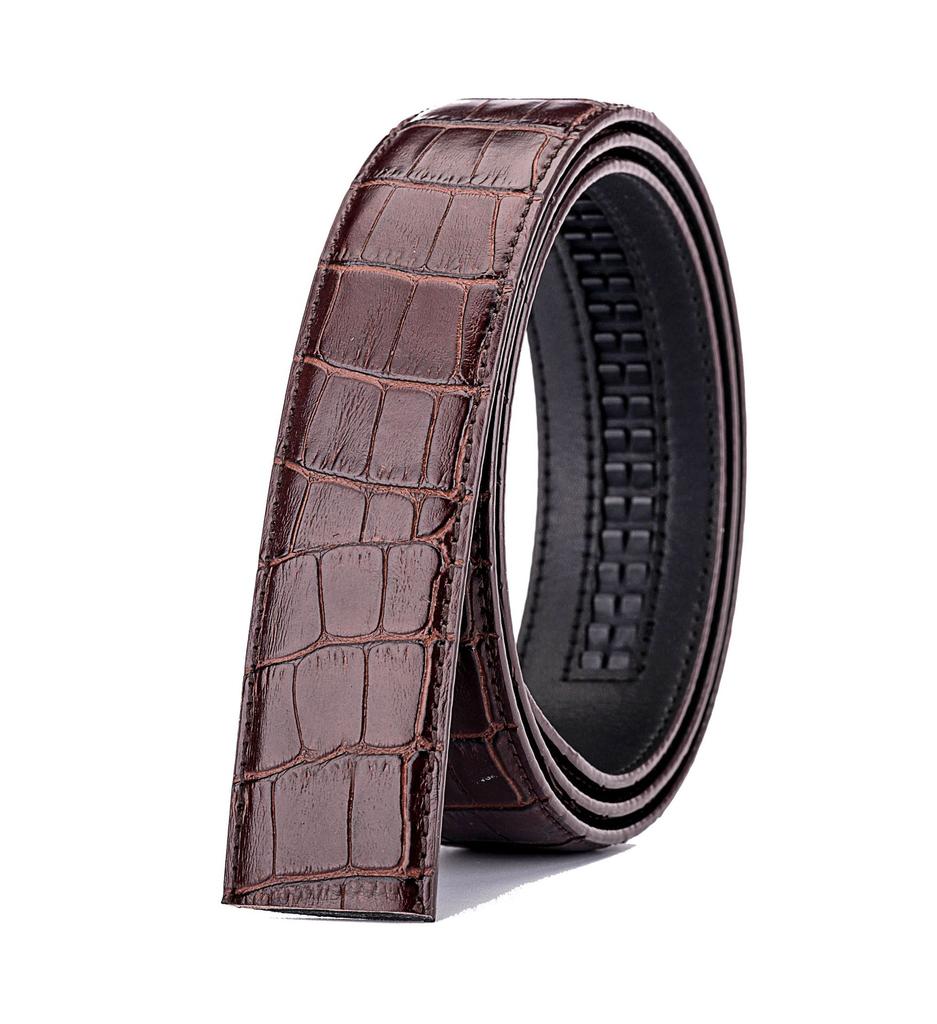 Men's Genuine Leather Belt High-end Quality Original Patent Leather Imported First Layer Cowhide Automatic Buckle Belt Body