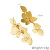 Cloud exaggerated earrings titanium steel stud earrings women's small fragrant style does not fade party gift