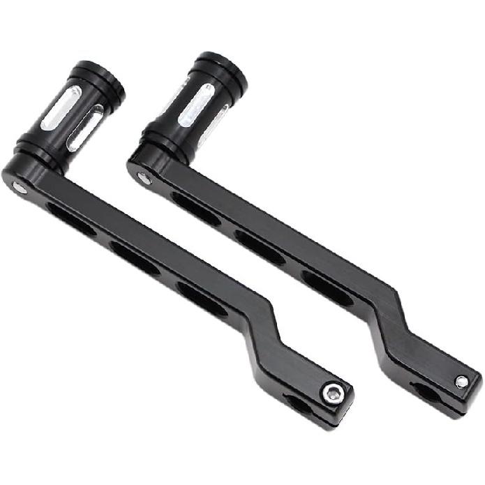 DreamSeek Рычаг переключения передач пятка-носок + Подножка переключения для Harley FL Softail/Touring, Road King, Street Glide/Tri Glide Trikes - Рычаг переключения передач (черный)