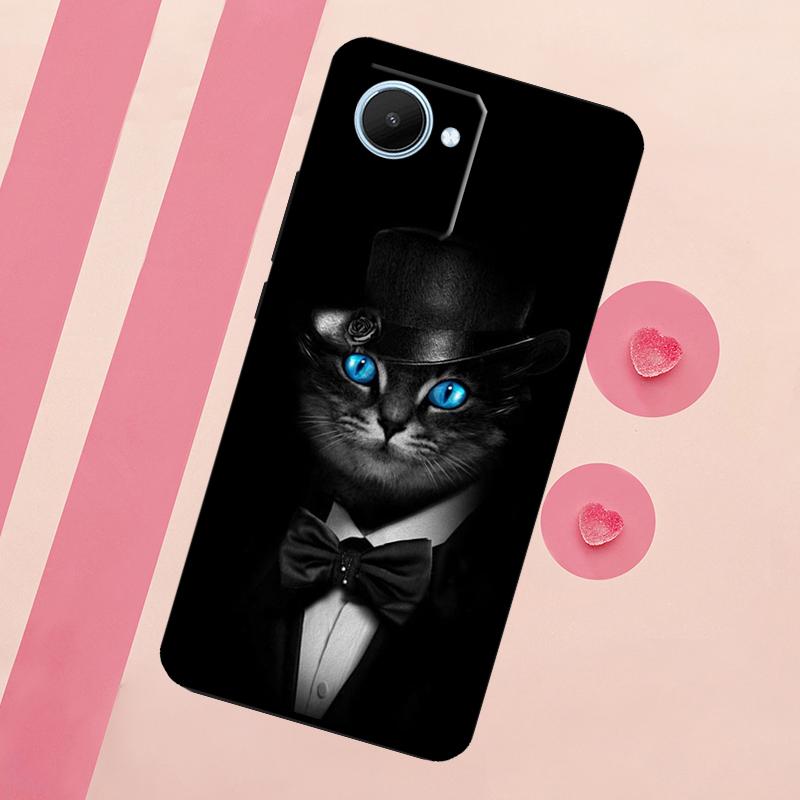 Man Suit Shirt Tie For Realme C67 C75 C63 C61 C71 C55 C51 C65 C53 10 11 12 13 14 15 Pro Plus GT6 GT7 Pro Case