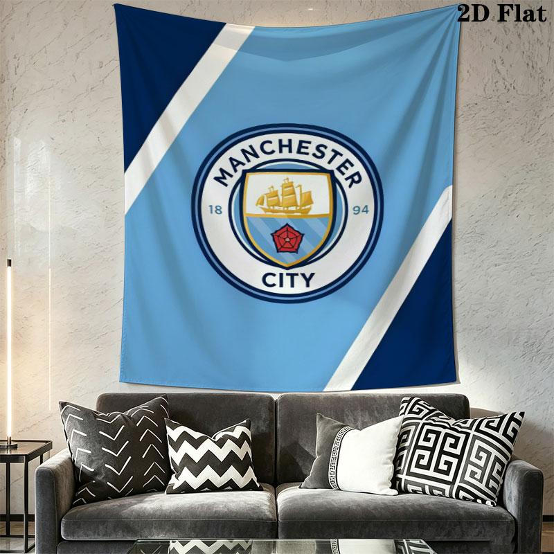 Sacred MCFC BadgeWall Hanging Printed Fabric Blanket Decorative Tapestries for Bedroom Living Room Home Decor
