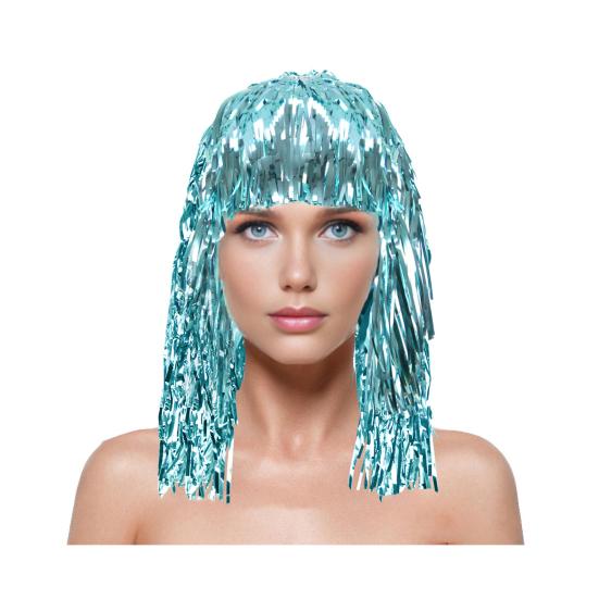 Yousheng Фольгированная мишура парики и маскарадный костюм диско-тематический наряд с бахромой и эластичной талией металлические косплей танцевальные принадлежности