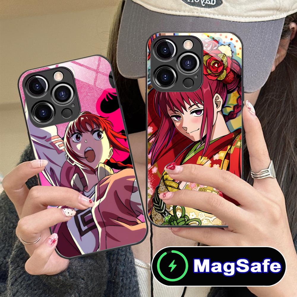 Sakamoto Days Lu Mobile Phone Case for iPhone 17 16 15 14 13 12 11 Air Pro Max Plus Mini MagSafe Glass Colorful Cover Cellphones