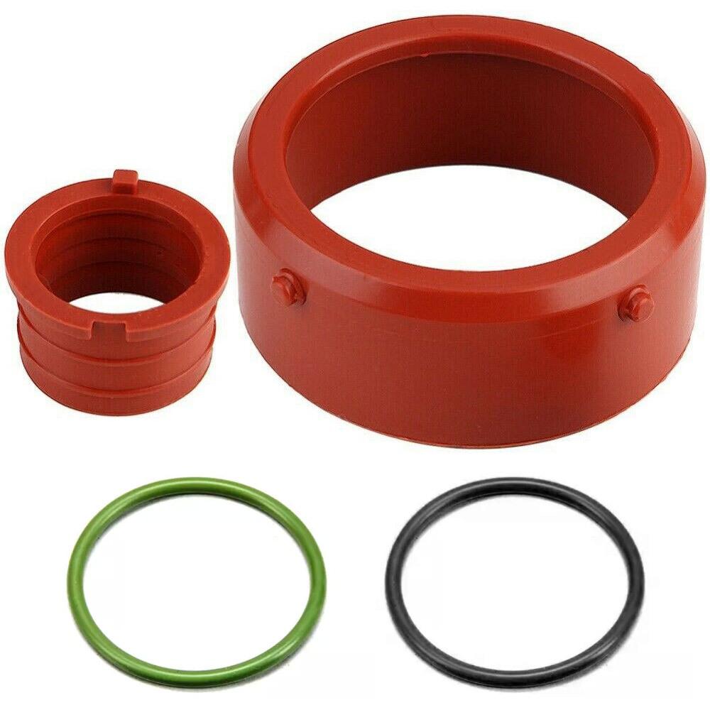 4PCS Turbo & Breather Intake Seal Kit & Black Green O Rings For Mercedes OM642 A0179973545 A0149976445 A6420940080