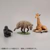 Kaiyodo ART PLA Zookeeper and Baby Gorilla Unpainted and Unassembled Plastic Model AP004B Set, 1/35 Scale, Kit, 6-Piece Box,