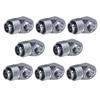 90 Degree Rotating Fittings Female To Male F-M G1/4'' PC Water Cooling Connector Black/Silver 2/4/6/8PCS