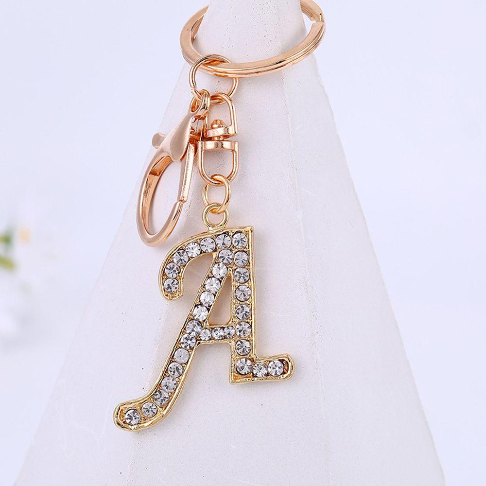 Аксессуары Буква Подвеска Алфавит Брелок Стразы Буква Брелок 26 Алфавит Брелок