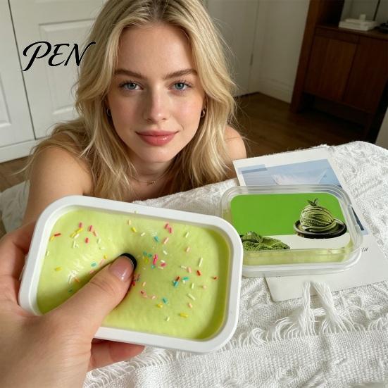 Расслабляющий Настольный Аксессуар Мороженое Торт Сжималка, Медленно Поднимающаяся Игрушка-Сжималка для Снятия Стресса Офисной Тревожности, Симуляция Десерта Еда, Игрушка-Сжималка для Снятия