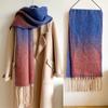 Autumn And Winter New Extended Thick Scarf Warm Shawl Neck For Women And Men Star River Series Gradient Color Scarf Imitation Cashmere