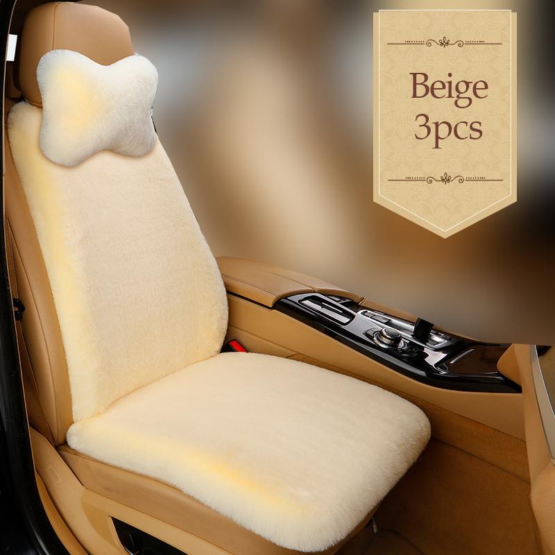 Автомобильные чехлы на сиденья, защитные аксессуары, искусственные плюшевые теплые чехлы для салона автомобиля, автомобильные чехлы на подушки, универсальный размер на 5 сидений