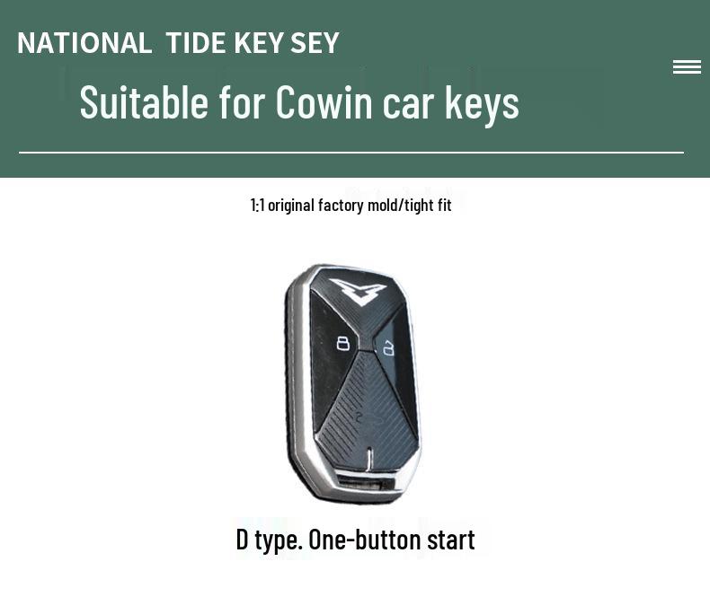 Комплект кожаных чехлов для ключей Kaiyi Kunlun 300/500 для моделей 2023 года