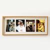 8X20 Wood Picture Frame - 8X20 Photo Frame With Mat Display 4Pcs 4X6 Photos, 4X6 Picture Frame Wood
