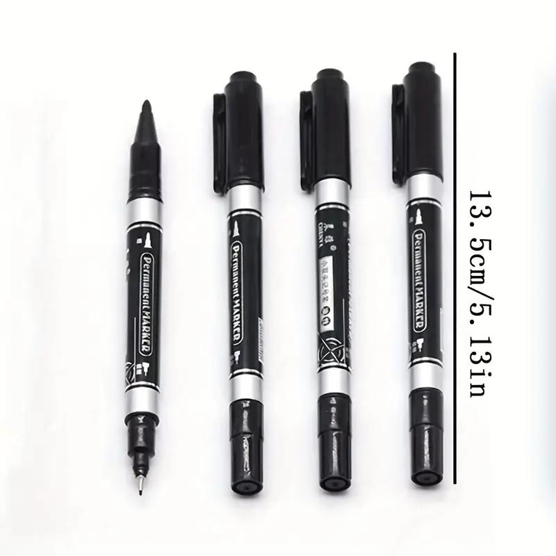 Набор из 10 двухсторонних водонепроницаемых маркеров с тонким стержнем - прочные, быстросохнущие и яркие чернила для студентов, офиса и художников