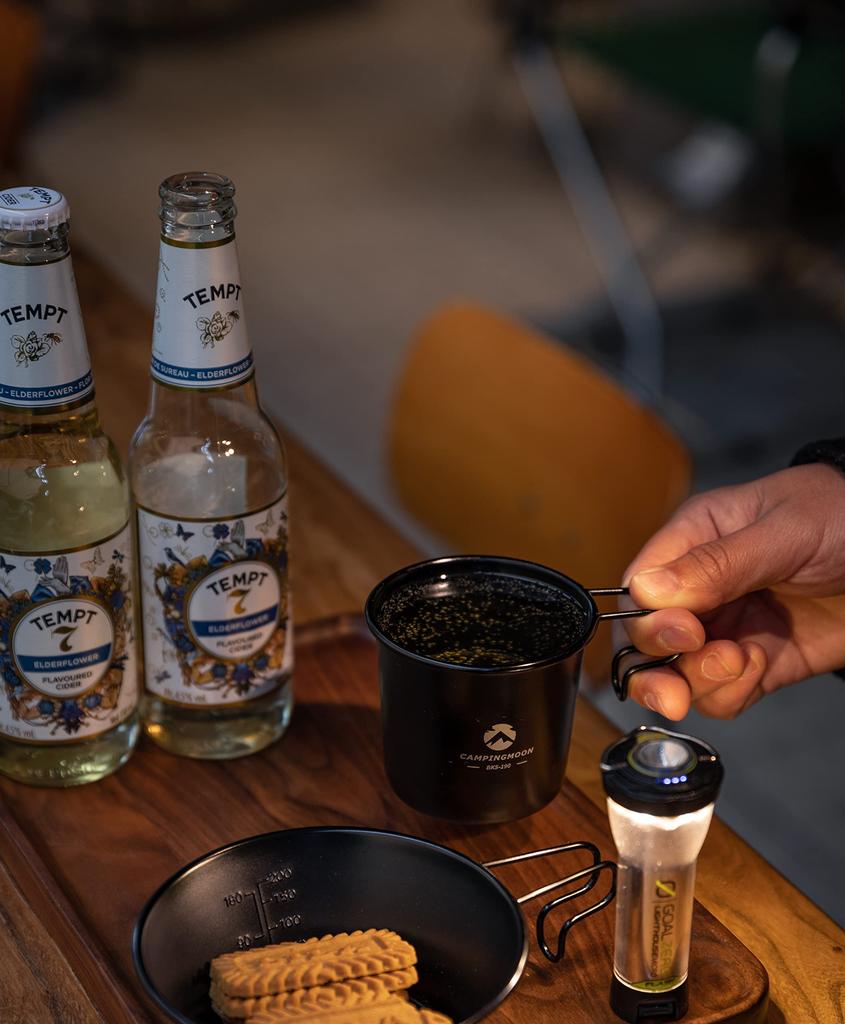 Кружка Camping Moon Solo M Кружка Camping Mug черная 4 шт. Набор 210 мл SOLO MUG (КЕМПИНГ ЛУНА) БКС-190-4П