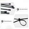 100Pcs CS Electrical Wire ties Zip Tie Double Flex Tie Band Cable Ties Fasten Loop