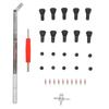 33 Pcs Tire Valve Stem Repair Tool Tire Valve Puller Installer Remover Kit for RV Car Bike Motorcycle