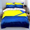Yellow, blue, geometric design. Bedding sets Duvet cover sets Duvet covers Pillowcases(1 * Duvet Cover 2 * Pillowcases, without duvet insert)