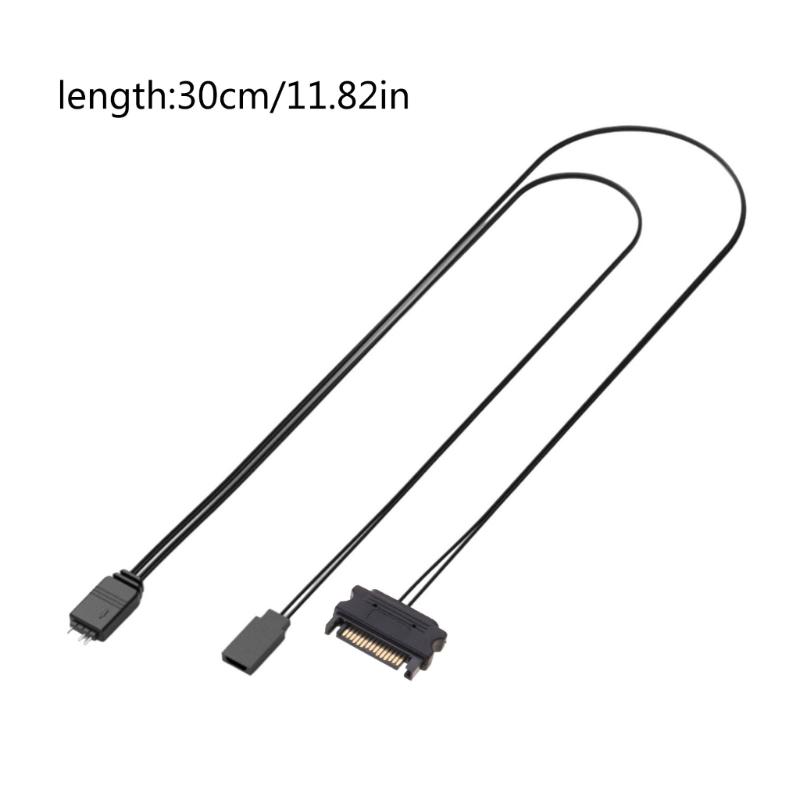 1PC 5V 3Pin 5V 3Pin ARGB SYNC Adapters Cable for Motherboards SYNC PC Chassises Cooling Fan