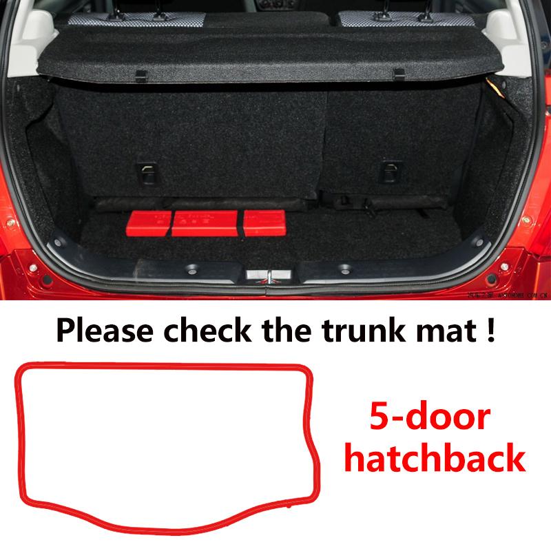 For Suzuki Swift RS 5-door hatchback 2005~2010 Leather Car Trunk Mat Cargo Storage Cushion Liner Boot Rug Carpet Pad Accessories