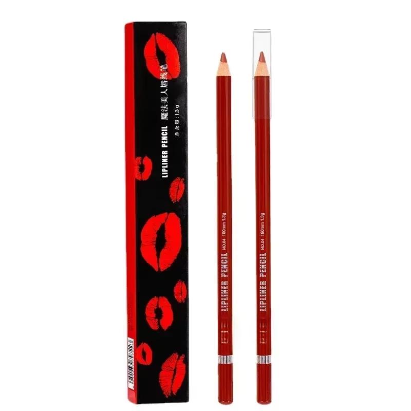 3D Красный матовый карандаш для губ Plumping Stain Lipstick Natural Lip Liner Pro Outline The Lips Contour Make Up Водостойкий Nude Pink