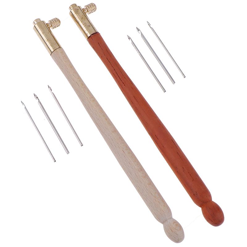 Иглы для французской вышивки, крючок с 3 иглами, инструмент для вышивания блестками из бисера