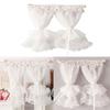 1:12 миниатюрных кружевных занавесок для окон кукольного домика, занавески для дверей кукольного дома, мебель для спальни, декор для игрушек, декор для микро-сцен жизни