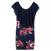 Сексуальное женское короткое мини-платье без рукавов с цветочным принтом для праздничной вечеринки