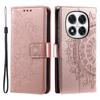 For Xiaomi Redmi Note 14 Pro 4G Stand Case Imprinted Totem PU Leather Wallet Phone Cover