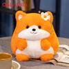 Fox Kitten Cute Puppy And Lamb Animal Plush Doll With Flower Decoration For Gift