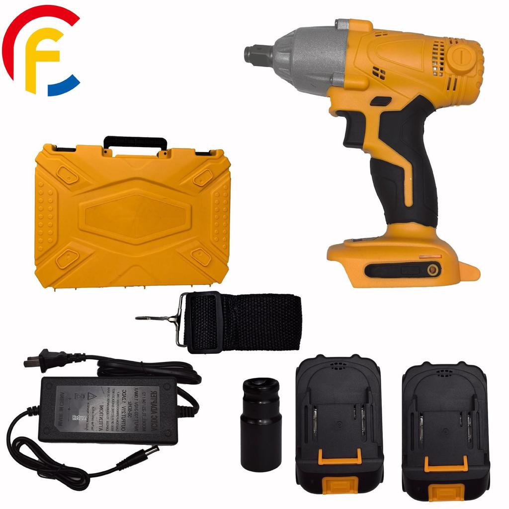 Беспроводной литиевый ударный гайковерт с высоким крутящим моментом, ограничением крутящего момента и портативным дизайном