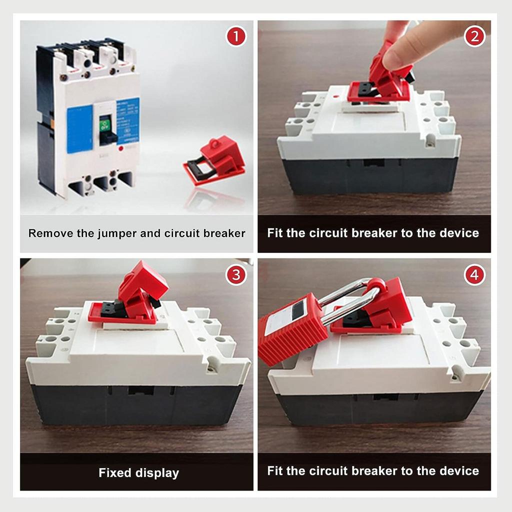 High-Temperature Circuit Breaker Lockout Device Set - 480V/600V  Kit for Home Use