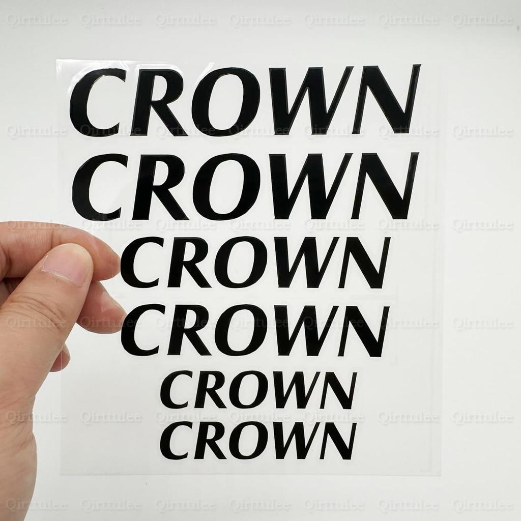 Crown Caliper All Series Rake Caliper Waterproof Brake Caliper Stylish Stickers, Compatible, Covers, Stickers, High-Temperature Resistant, (Black)