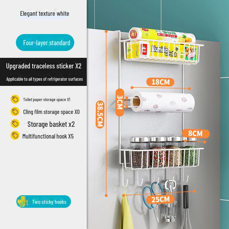 Многофункциональная кухонная полка для хранения вещей для холодильника