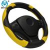 DERMAY PU Leather Car Steering Wheel Cover M size for LADA 14-15" Steering Wheel Free Shipping