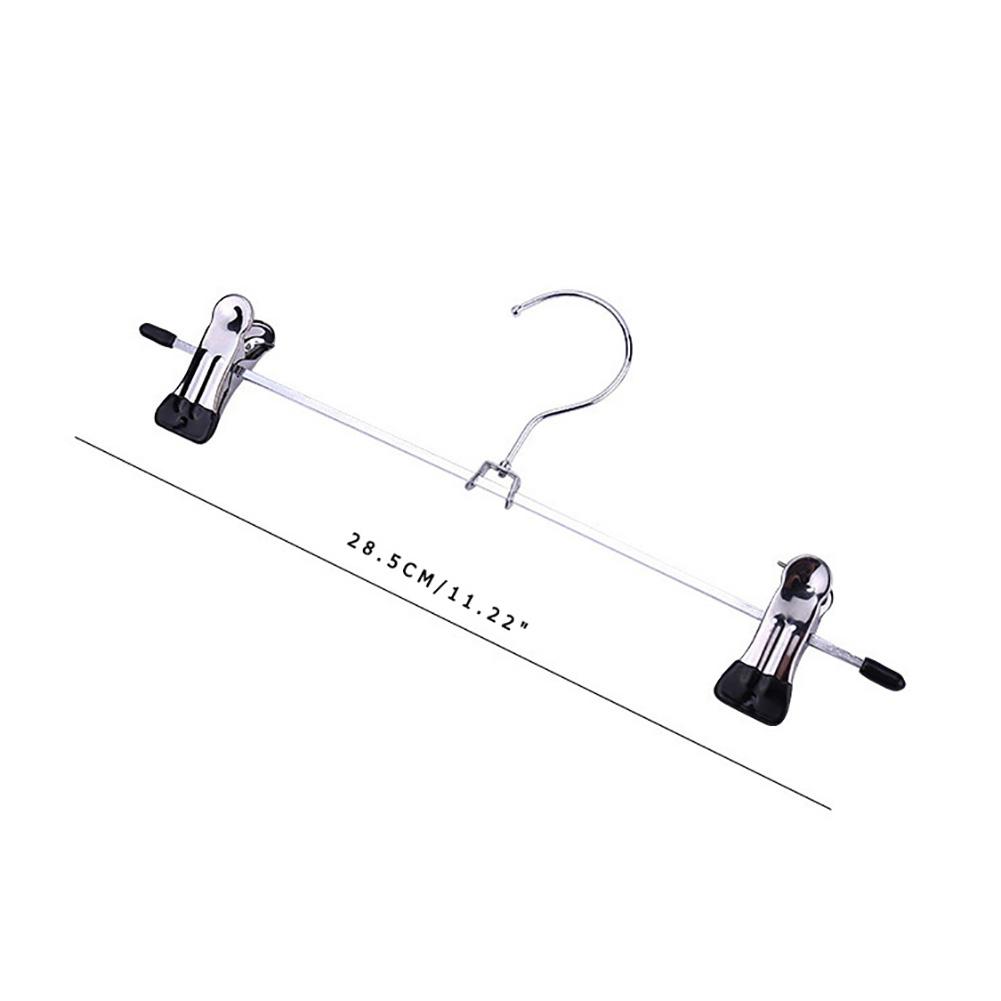 10/20/30 шт. Вешалка для платьев из нержавеющей стали с зажимом для брюк, Вешалки для одежды, Органайзер для хранения в гардеробе, Щипцы для пальто и брюк, Вешалка для юбок