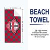 Toronto FC Print Beach Towel, Large Soft Quick Dry Towel for Beach Camping Swimming