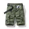Mens Summer Cotton Army Tactical Cargo Shorts Fashion Khaki Multi-pocket Casual Short Pants Loose Military Shorts Men
